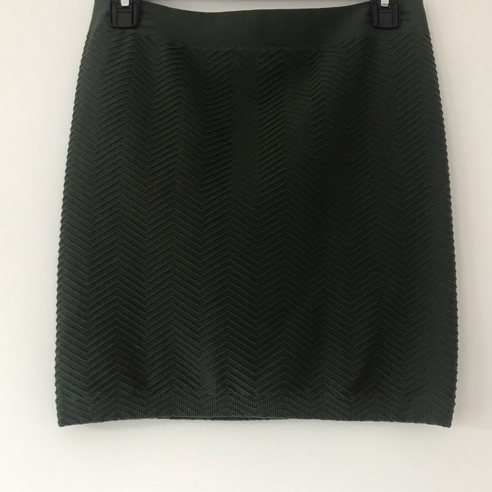Vero Moda Green Patterned/Textured Bodycon Skirt
